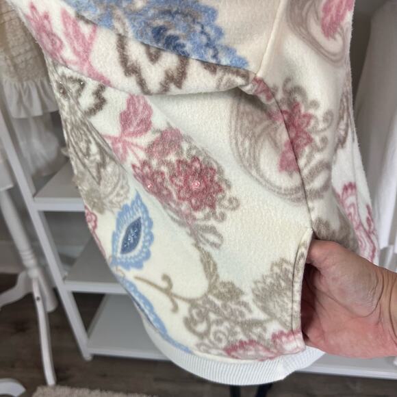 $ Alfred Dunner women's sz. small, floral super soft full zip cardigan #1630 - Picture 9 of 11